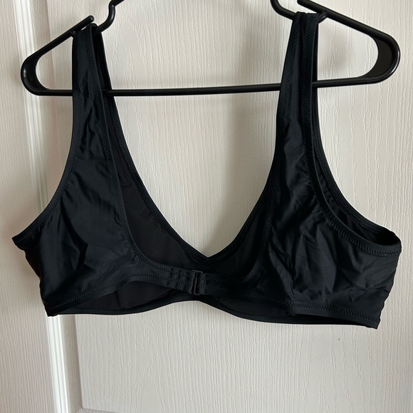 Aerie Black Scoop Bikini Top - Size XXL - NWT - Picture 2 of 3